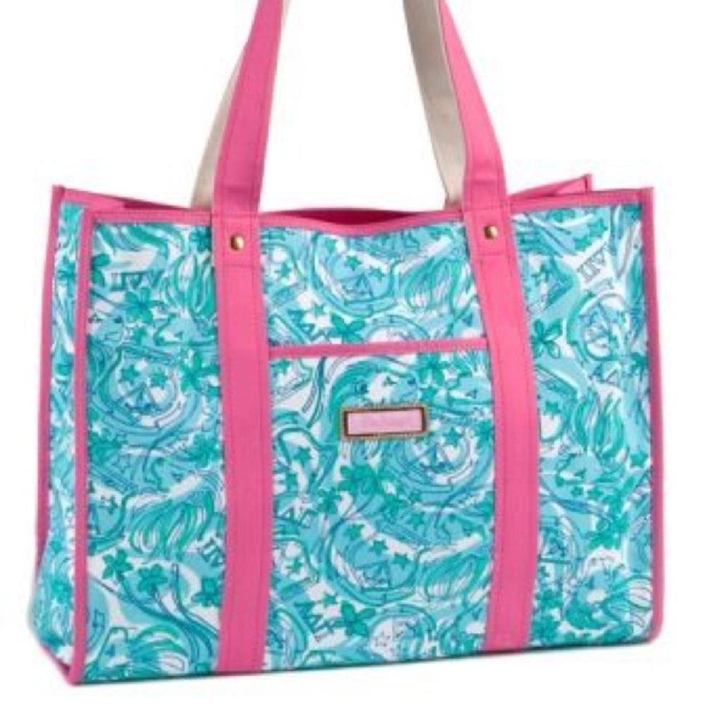 Lilly Pulitzer alpha delta pi tote bag